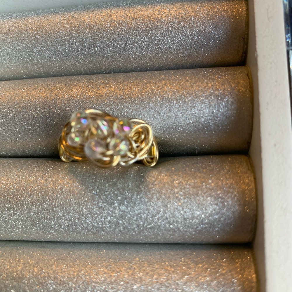 Gold Sparkle Ring